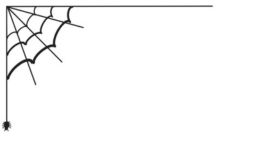 Spider web drawing object icon sign happy halloween october 31 thirty one scary fear party dark horror spooky autumn holiday design fear ghost treat of trick pattern night bat night insect  symbol art