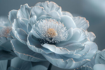 Delicate Blue Flower Close-Up