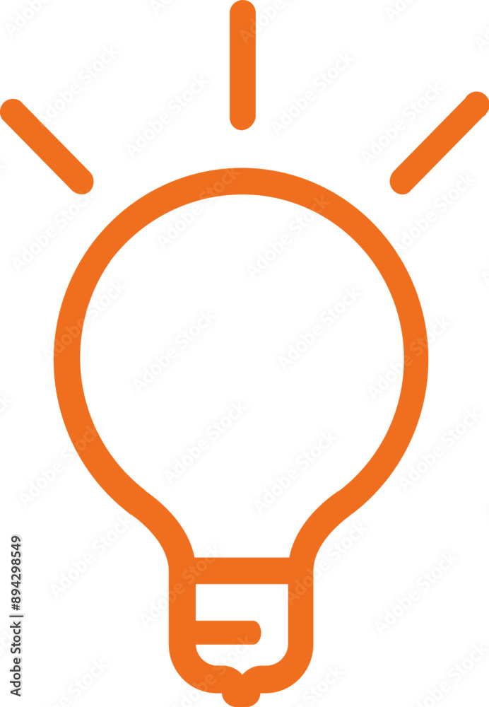 Poster light bulb icon