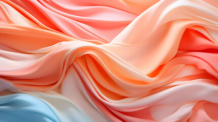 Obraz premium Abstract Peach and Blue Fabric Background