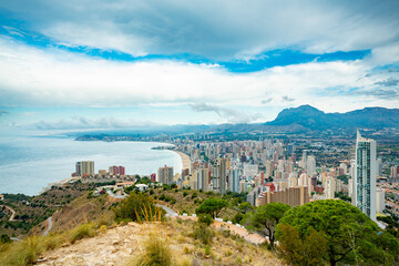 Benidorm, Spain. View over the beach	