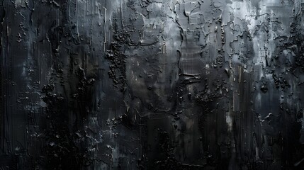 Fototapeta premium A textured black abstract background with a gritty, rough surface ideal for artistic and modern design applications.