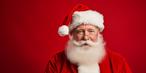 Santa with gifts.