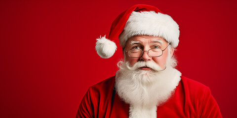 Santa with gifts.