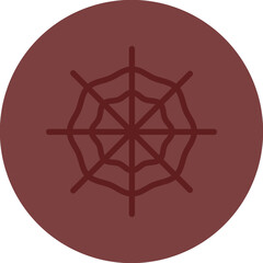 spder web Vector Line Maroon Circle Maroon