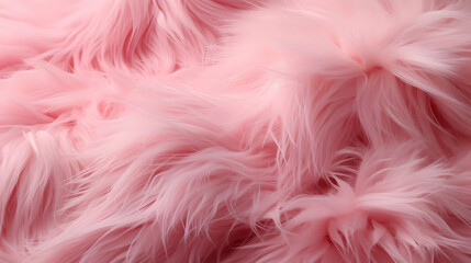 Pink Fluffy Fur Texture