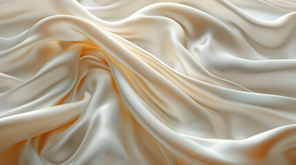 Obraz premium Creamy Silk Drape Texture