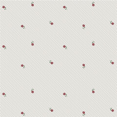 beautiful red tulip with line background