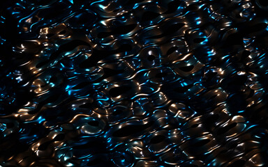 Obraz premium 3d surface abstract background. rainbow colors, liquid glass wave texture, 3d illustration render