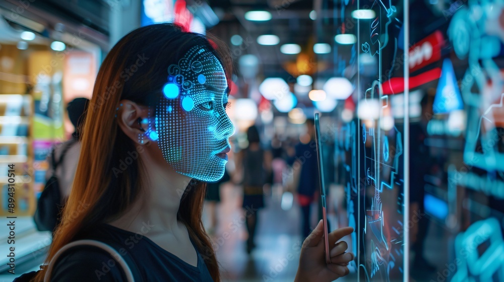 Wall mural iot machine learning with human and object recognition using artificial intelligence