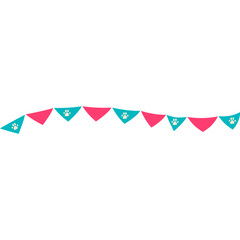 Obraz premium Cat Day Penant Flag