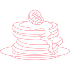 Pancake Icon Line