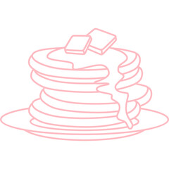 Pancake Icon Line