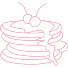 Pancake Icon Line