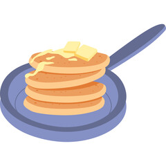 Pancake Illustration