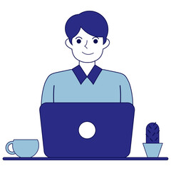 Online Meeting Vector Art