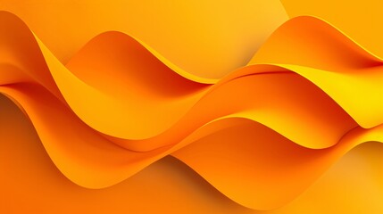 Modern orange wavy banner design