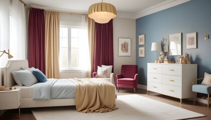 Photo interior modern design room 3d illustration