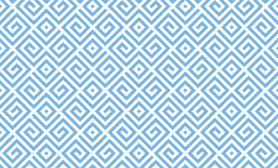 Abstract geometric pattern. A seamless vector background. White and blue ornament. Graphic modern pattern. Simple lattice graphic design