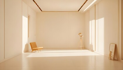 Photo interior modern design room 3d illustration