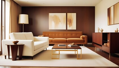 Photo interior modern design room 3d illustration