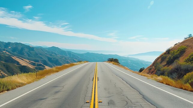 Freeway journey with a scenic view, Freeway, View, Journey