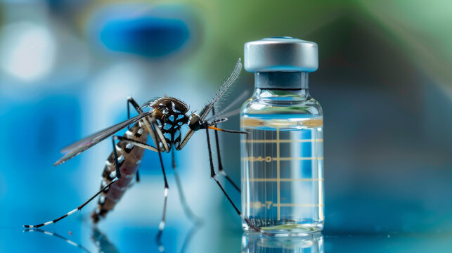 Mosquitoes of the Aedes aegypti species may carry a vaccine that could protect against dengue fever. This vaccine is being tested in laboratories.