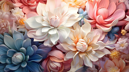 Paper Flower Wall Art: Close-Up