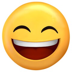 Fototapeta premium Grinning Face with Smiling Eyes