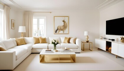 Fototapeta premium Photo interior modern design room 3d illustration