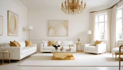 Fototapeta premium Photo interior modern design room 3d illustration