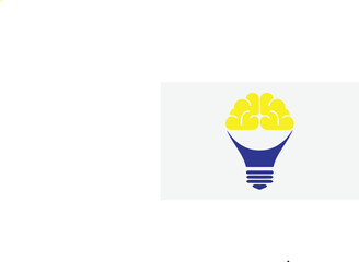 light bulb idea brain bulb logo