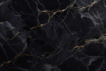 Processed collage of luxury pattern of black marble texture. Background for banner, backdrop