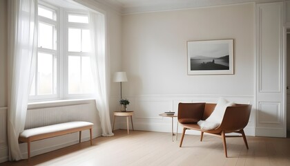 Fototapeta premium Photo interior modern design room 3d illustration