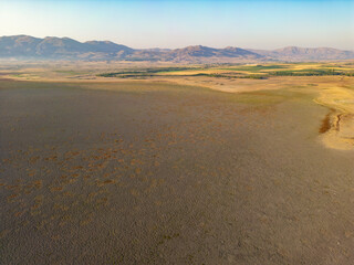 Photo of Karatas lake in Burdur dried up due to drought caused by global warming