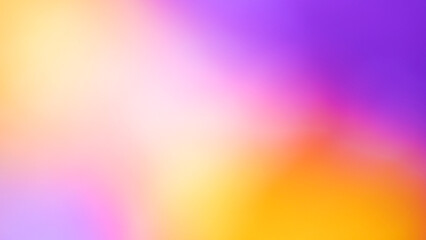 Abstract blurry Color Gradient Background - Soft Pastel Hues in Pink, Purple, Yellow, and Orange for Background, Copy space, Digital Art and Design Projects