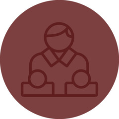 Leadership Training Vector Line Maroon Circle Maroon