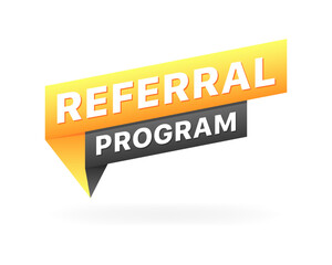 Referral program icon. Message icon. Flat style. Vector icon.
