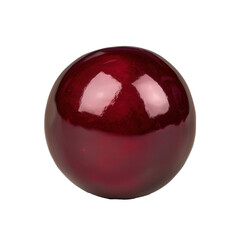 A single, ripe cranberry on transparent background