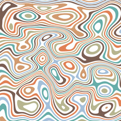 ABSTRACT ILLUSTRATION MARBLED TEXTURE LIQUIFY PSYCHEDELIC PASTEL SOFT COLORFUL DESIGN. OPTICAL ILLUSION BACKGROUND VECTOR DESIGN