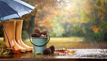 秋の気配の背景