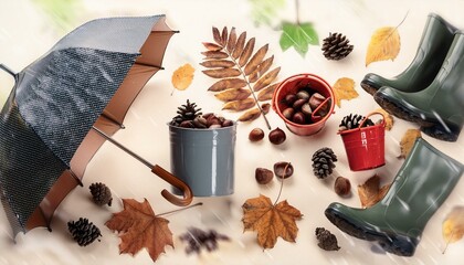 秋の気配の背景