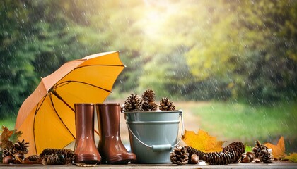 秋の気配の背景