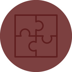 Obraz premium Tax Planning Vector Line Maroon Circle Maroon