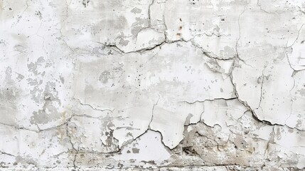 Fototapeta premium White stone marble concrete wall grunge for texture backdrop background. Old grunge textures with scratches and cracks. White painted cement wall, modern grey paint limestone texture background.