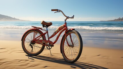 Fototapeta premium Beach Cruiser on a Sunny Day