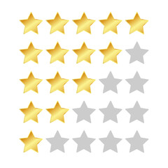 Gold star rating