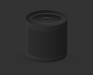 Music speaker Icon. Flat style. Vector icon.