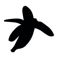 Banana Fruit black silhouette