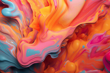 Obraz premium colorful fluid background, abstract colorful ink splash